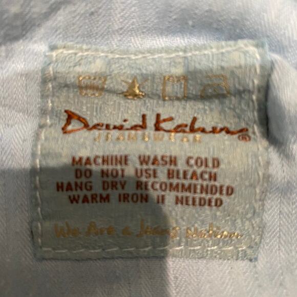 DAVID KAHN Jeans Medium Wash Distressed Waist 16" Flat Inseam 26.5" Size 25 - Picture 5 of 5